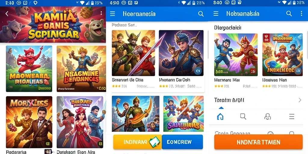 Tampilan grafis yang memukau di dalam game.