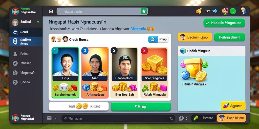 Tampilan antarmuka aplikasi DY777 yang menarik.